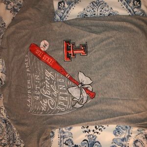 Texas tech Lauren James baseball tee